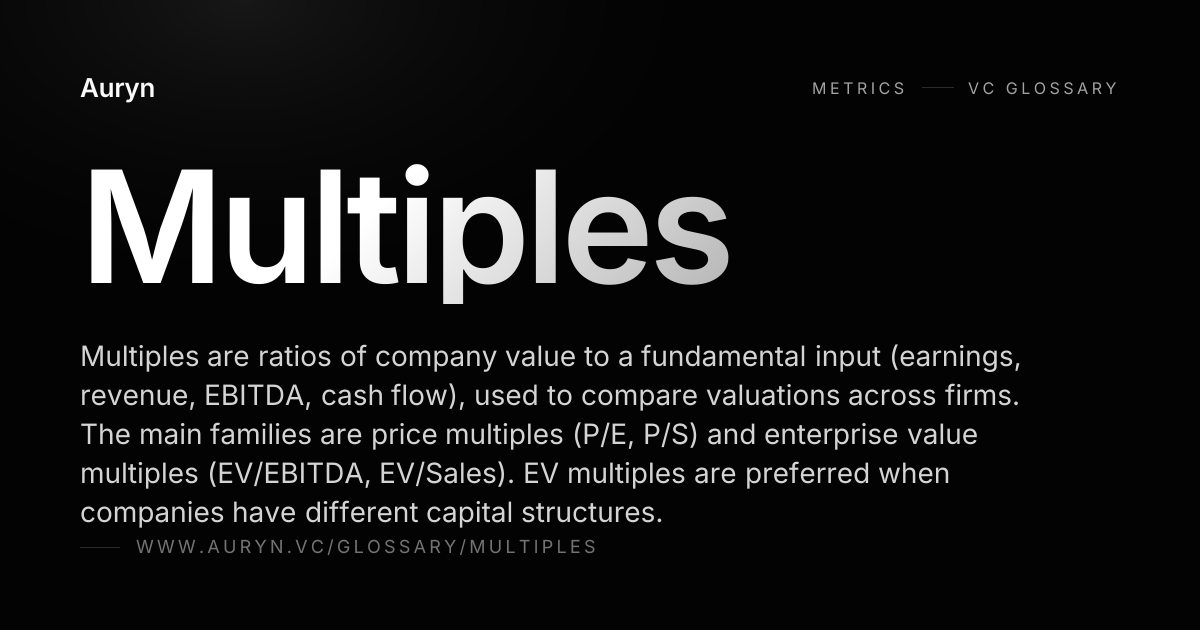 Multiples | Auryn VC Glossary